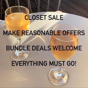 ALL MAKEUP SKINCARE CLOTHES BAGS ACCESSORIES SHOES MUST GO!